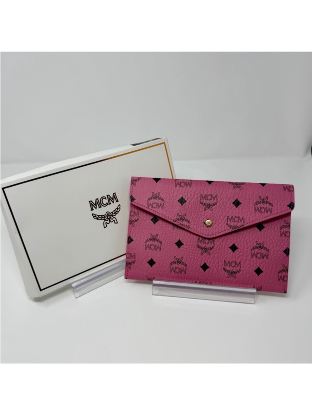 MCM - NIB Pink Envelope Clutch